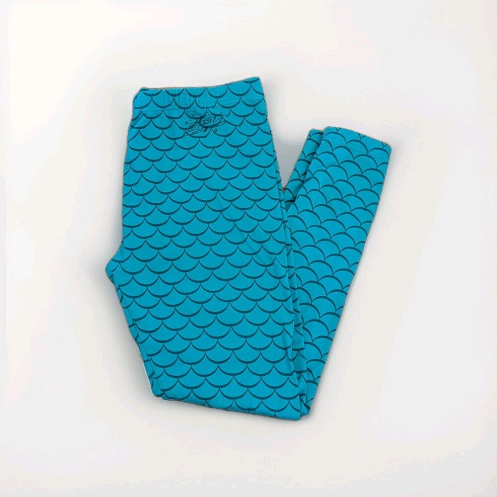 Coastal‎ Mermaidcore Disney Parks Ariel Scale Leggings Blue Size Large